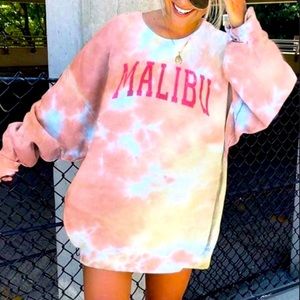 Malibu Sweatshirt - tie dye